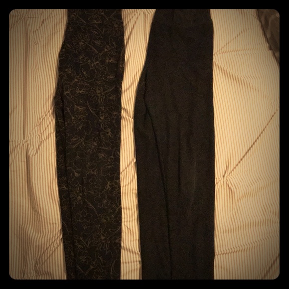 Black luluaroe OS leggings - Picture 1 of 4